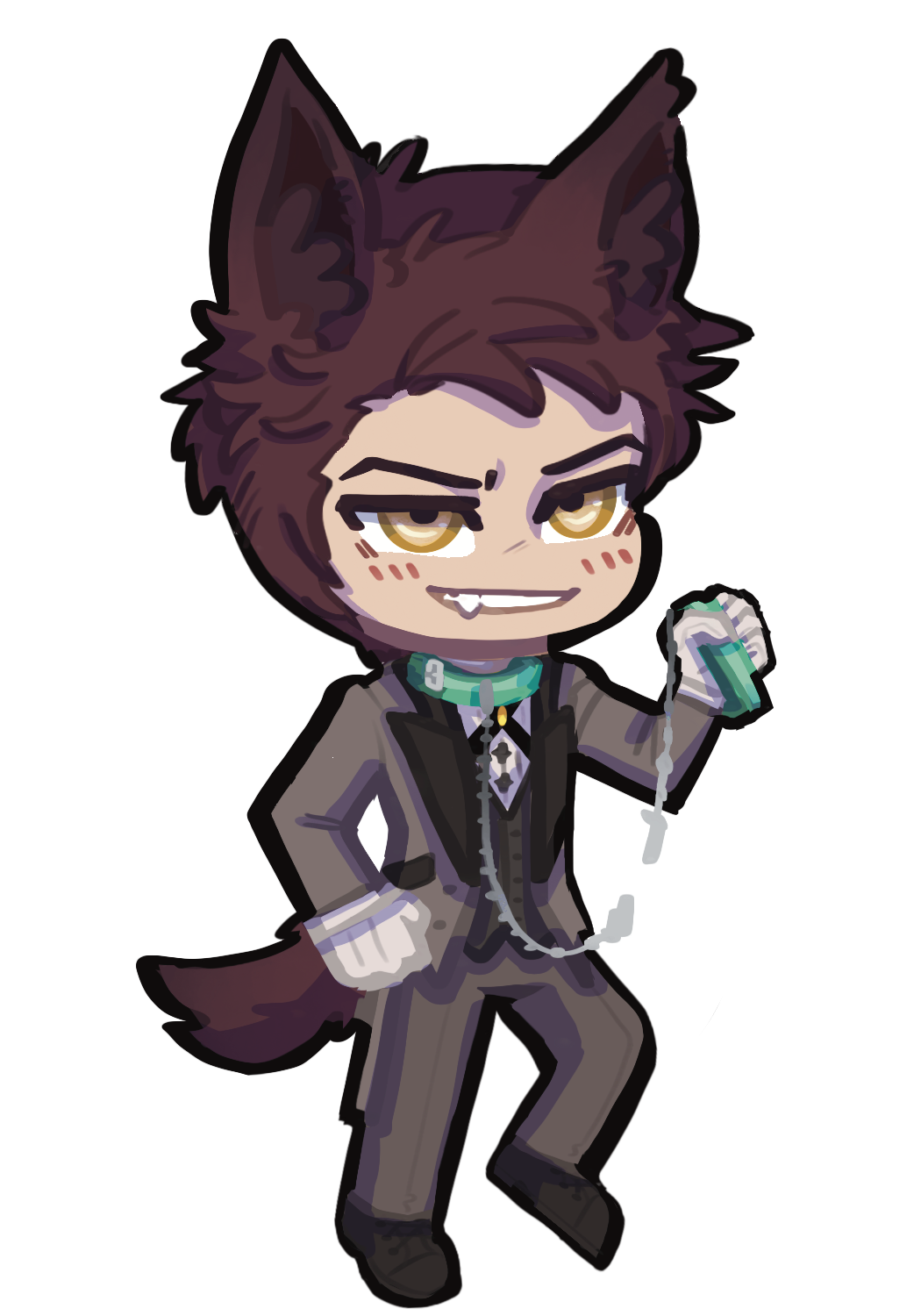 LaDs cat charms - Valko