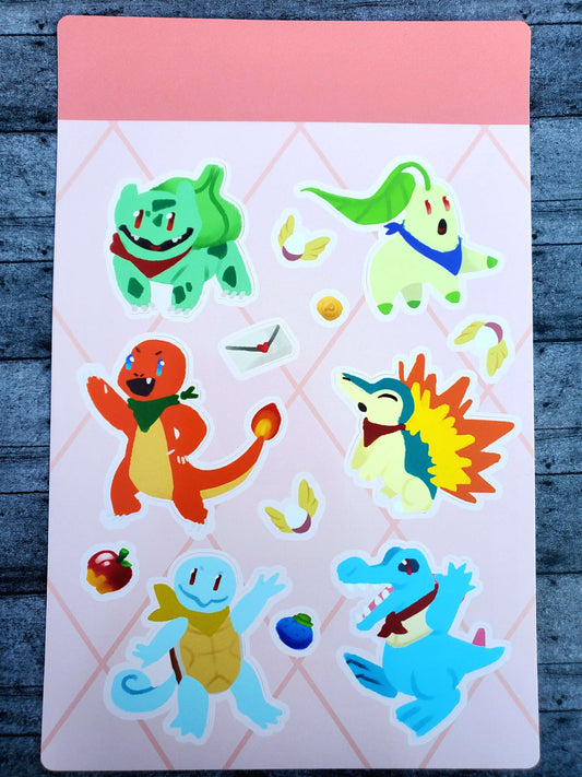 Mystery Dungeon Sticker Sheet