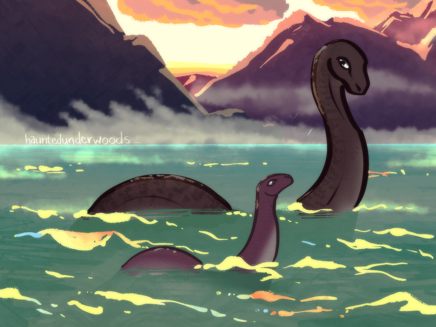Loch ness print